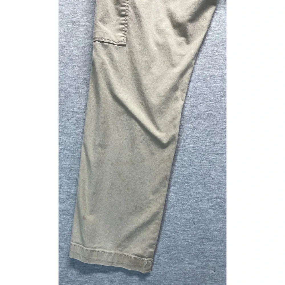 Old Navy Built In Flex Cargo Pants Mens 30x27.5 Beige Cotton Straight Workwear